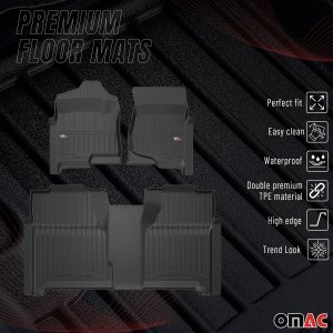 GMC Sierra Floor Mat - Omac - Premium TPE - Black